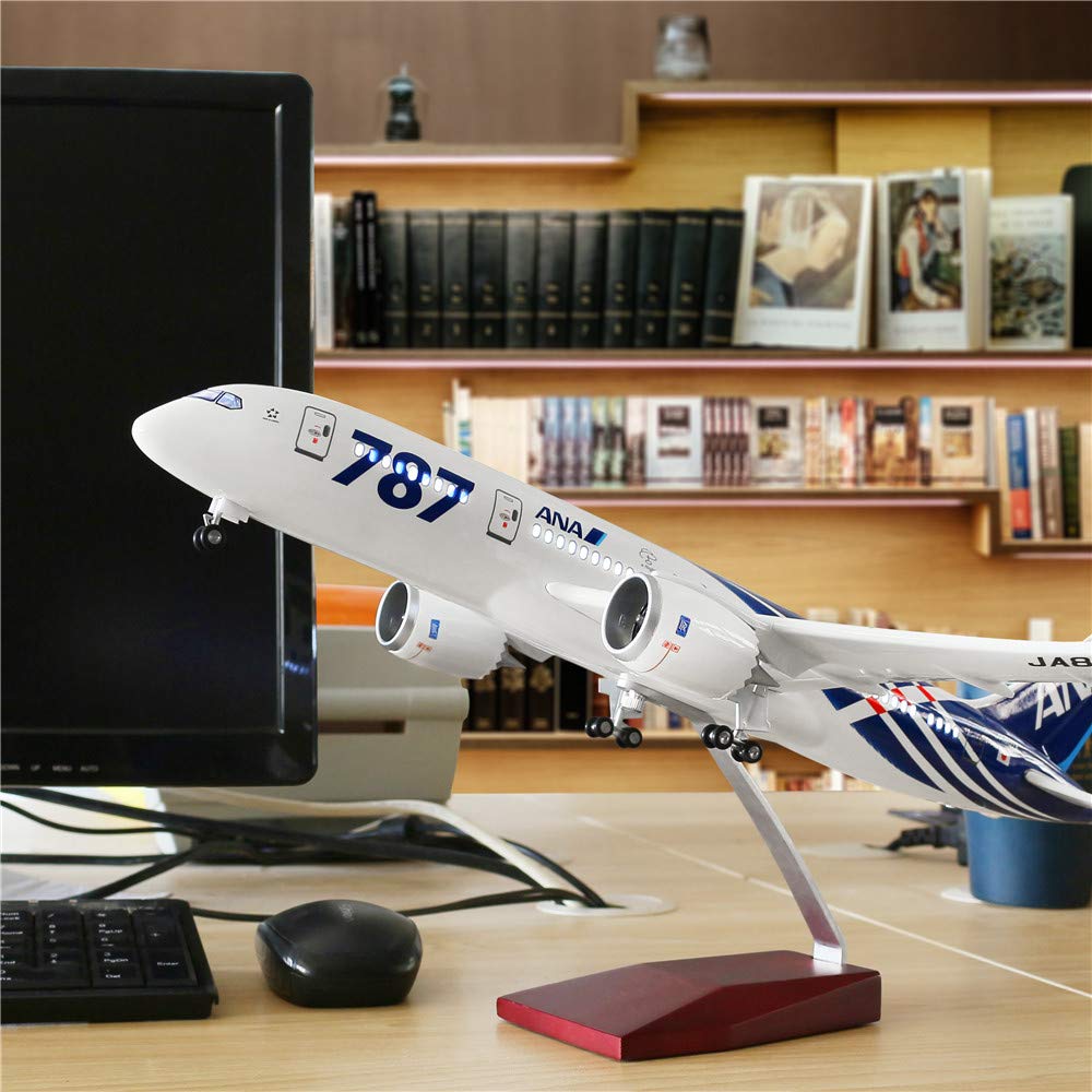 Amazon.co.jp: 24時間 18インチ 1:130 飛行機モデル All Nippon B787